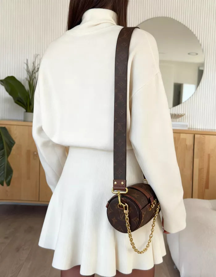 Turtleneck Dropped Shoulder Sweater and Skirt Set – view 4